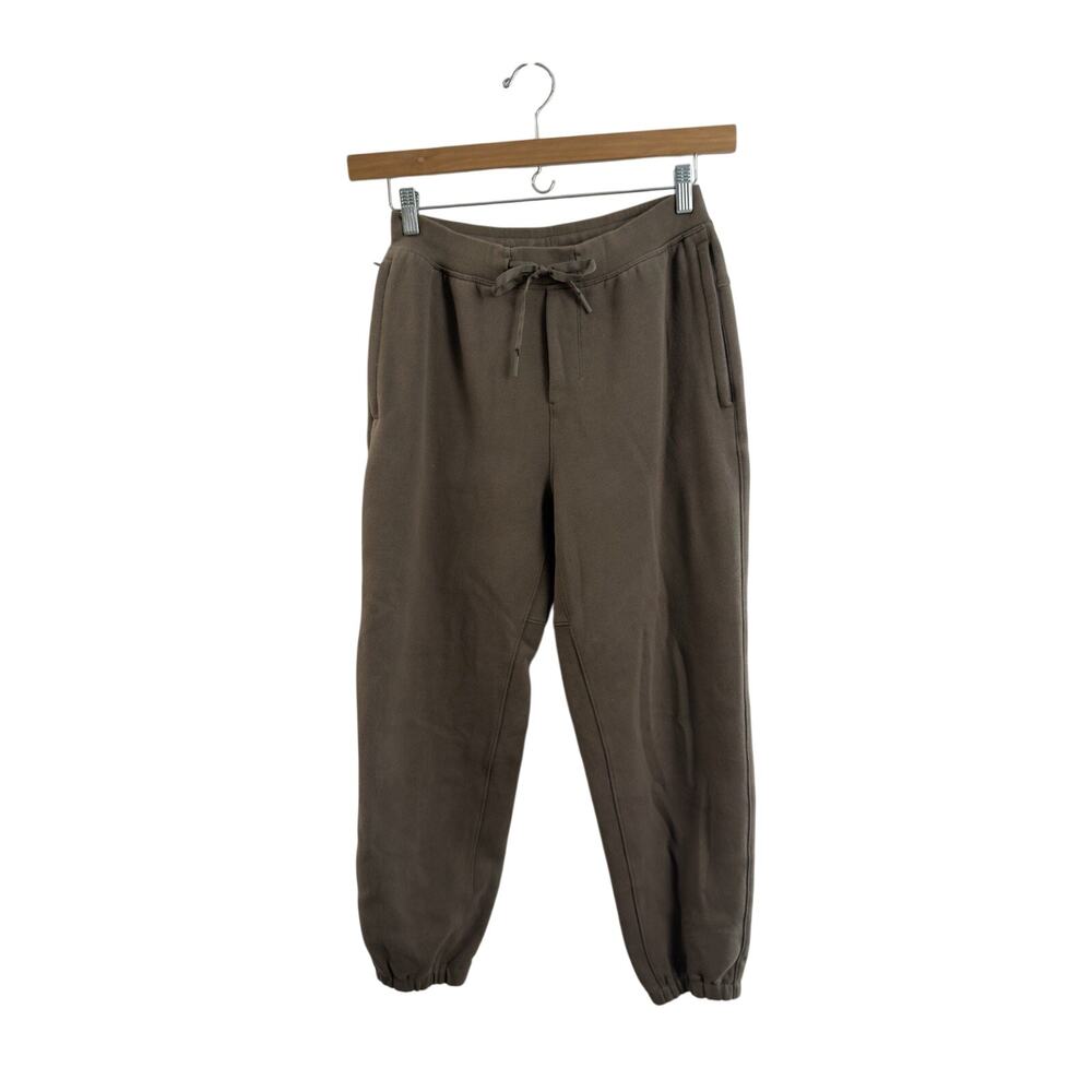 Lululemon Men's Steady State Jogger Brown Drawstring Cotton Blend Size Small